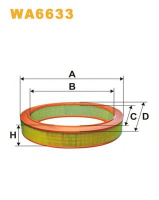 WIX FILTERS wa6633 -  Воздушный фильтр